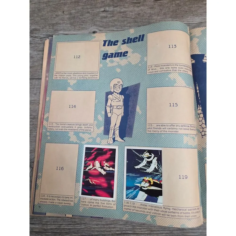 Vintage 1984 Panini Voltron: Defender of the Universe Sticker Album Collectible!